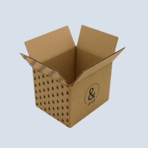 Emballage E-Commerce Caisse carton impression noire e-commerce